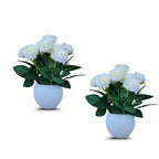 Artificial Bonsai Roses Combo of 2(P9)