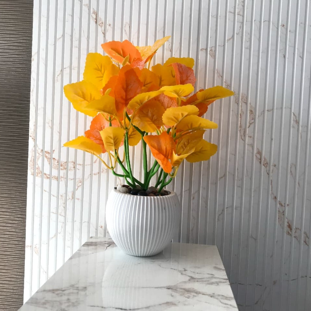 Artificial Bonsai Leaf Plant Combo of 2(P9)