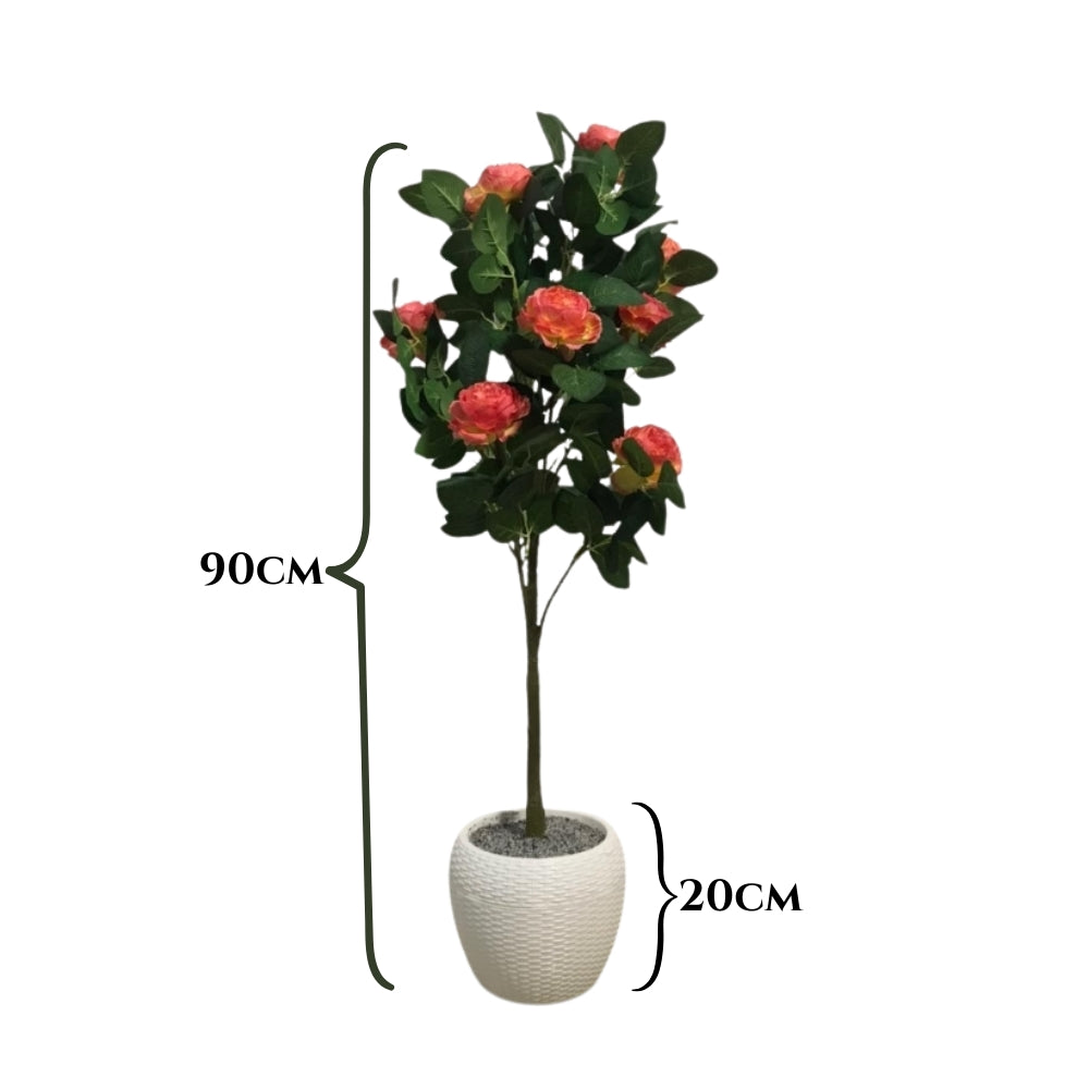 Artificial rose plant (combo of 2)