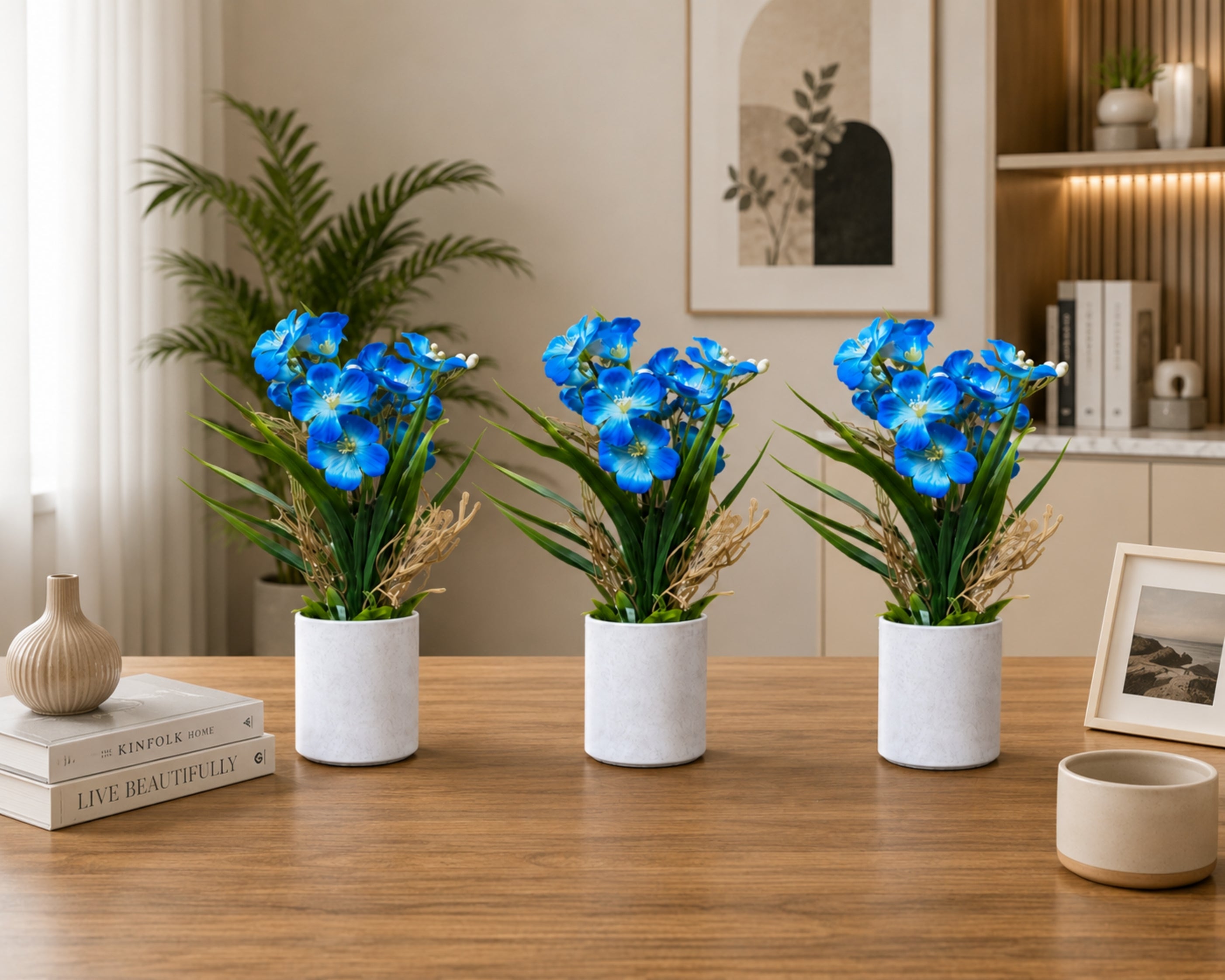Artificial rain lily combo of 3