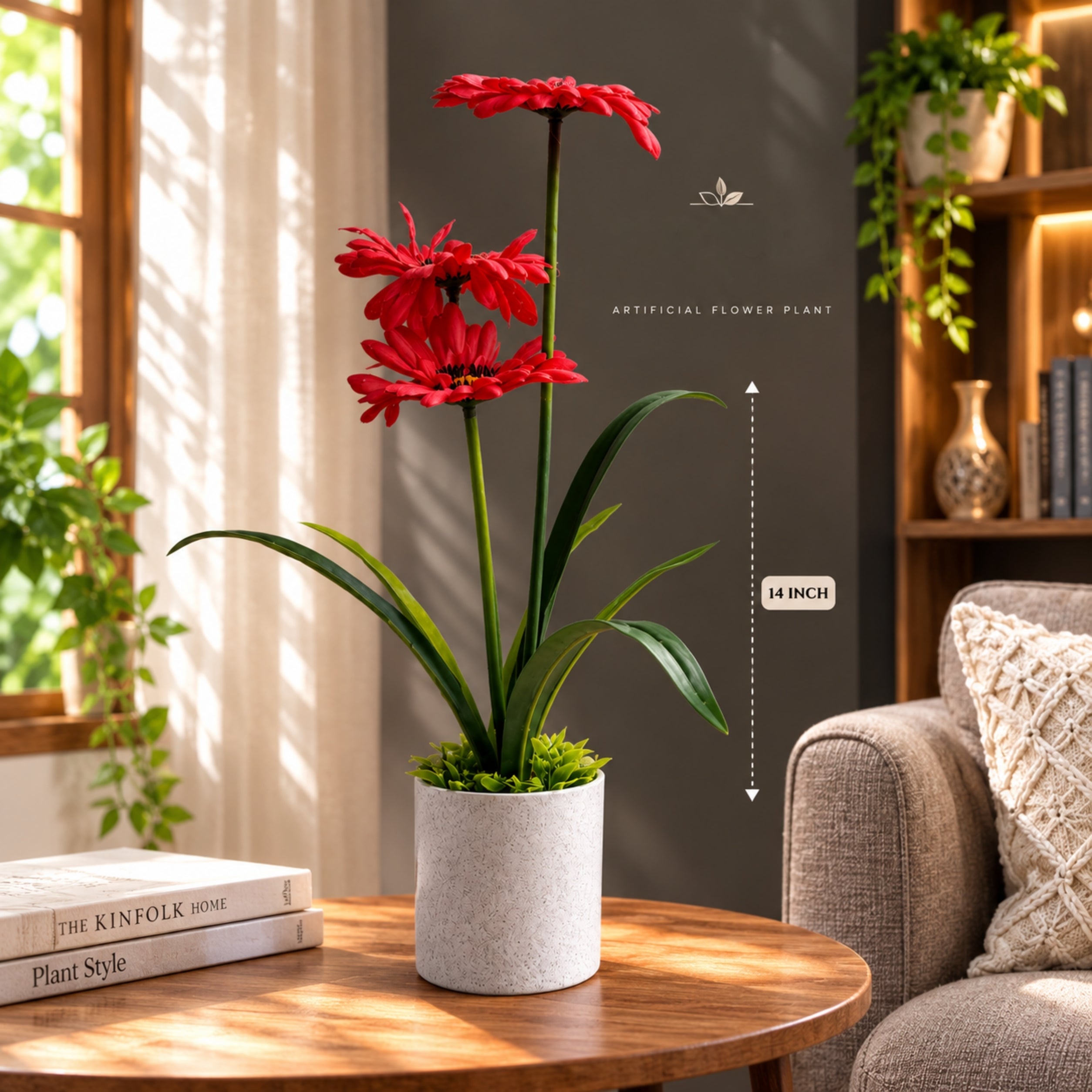 Artificial  Gerbera Daisy Combo of 3