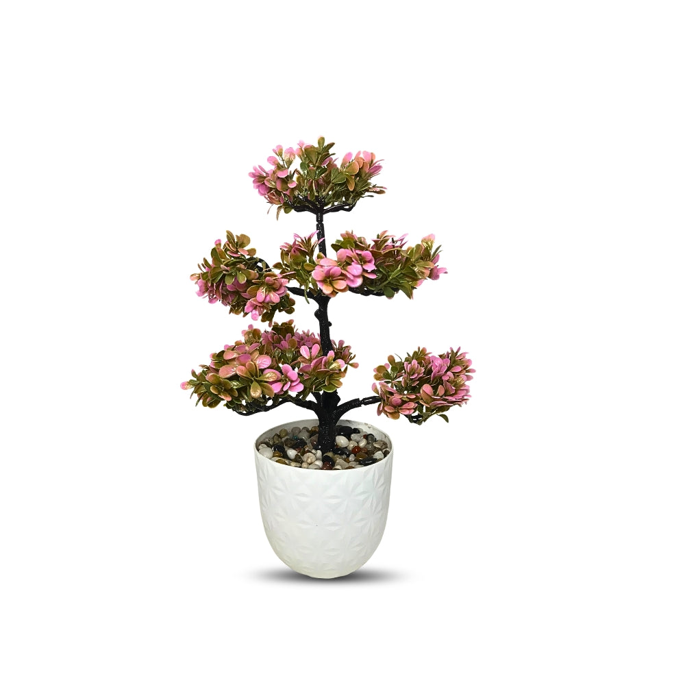 Artificial Bonsai Roses wit Pot (P23)