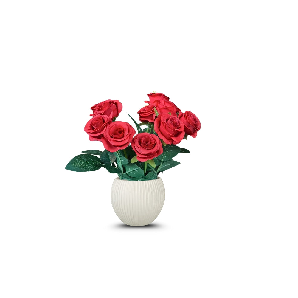 Artificial Bonsai Roses Combo of 2(P9)