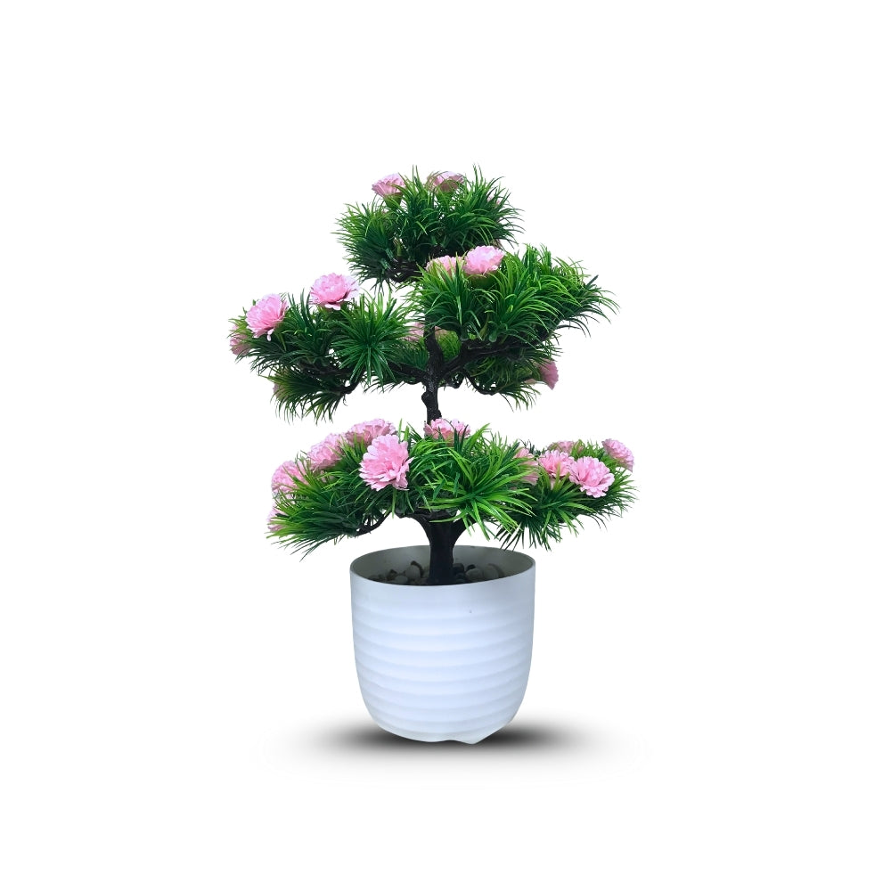 Artificial Bonsai Roses wit Pot (P23)