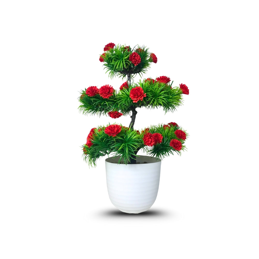 Artificial Bonsai Roses wit Pot (P23)
