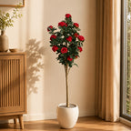 Artificial rose plant (combo of 2)