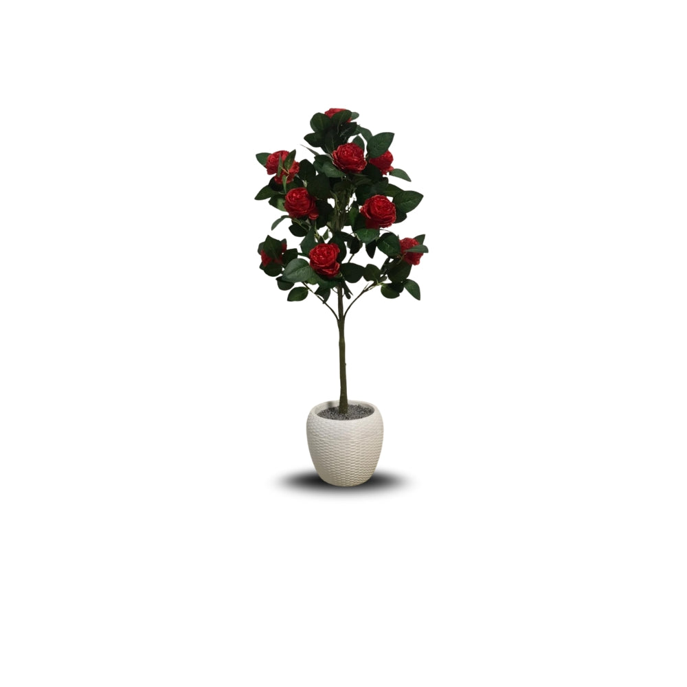 Faux Camellia Rose Plant(P33)