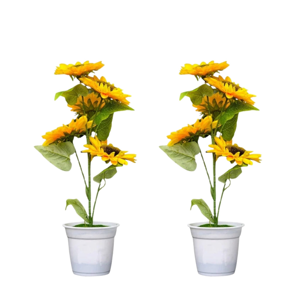 Artificial sunflower potted plant(combo of 2)