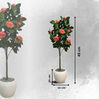 Faux Camellia Rose Plant(P33)