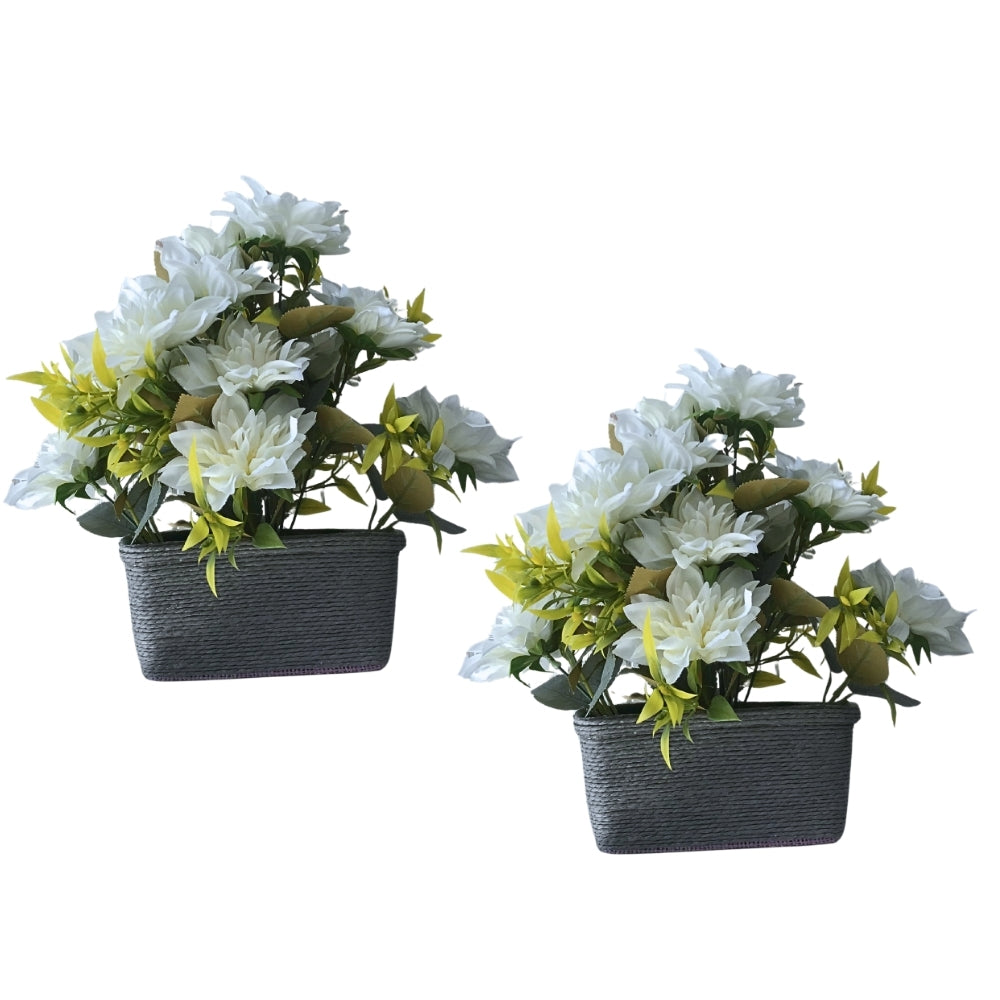 Faux Lilly with Coir Basket combo of 2 (P2)