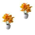 Artificial Bonsai Leaf Plant Combo of 2(P9)