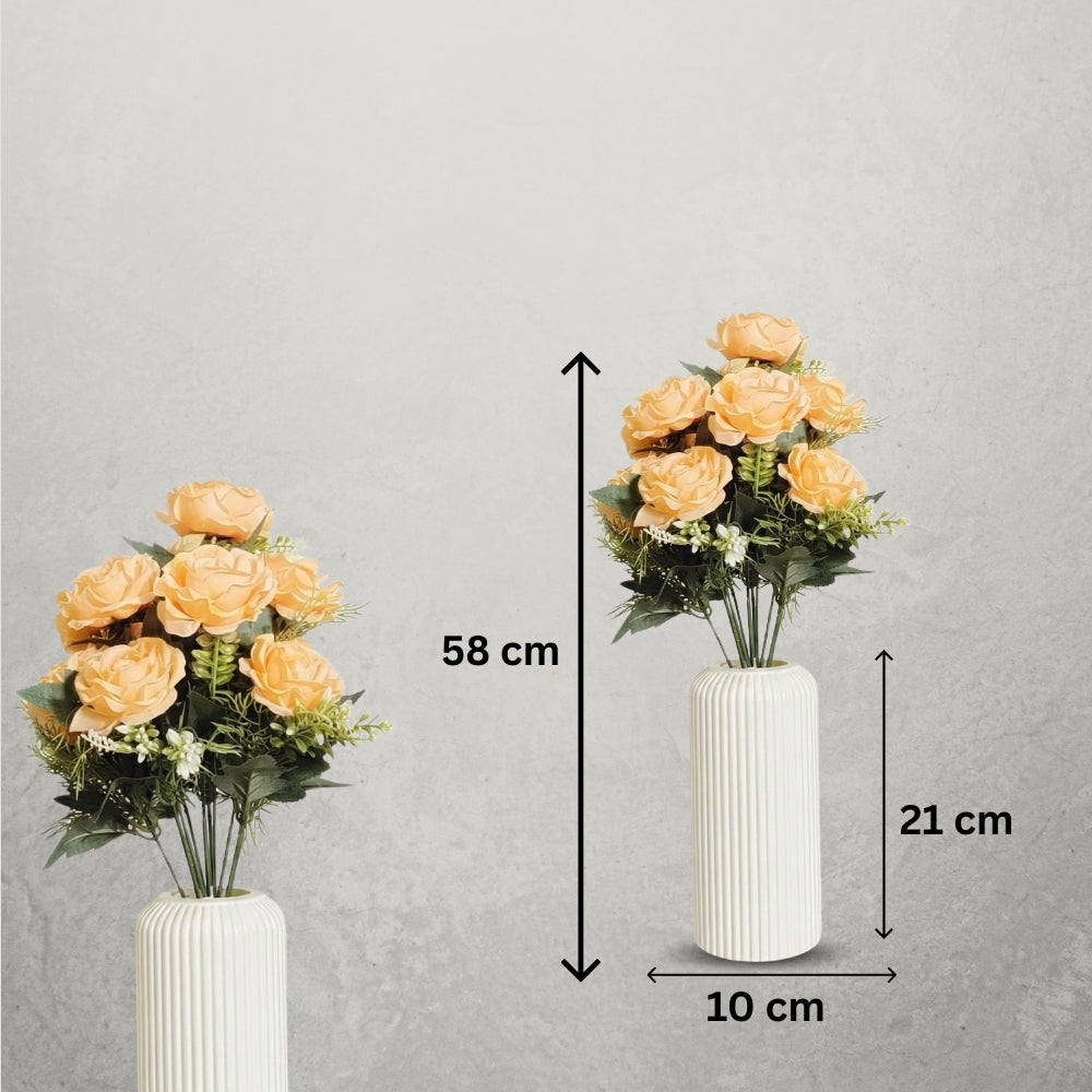 Artificial Rose Plant combo of 2 (P1)