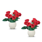 Artificial Bonsai Roses Combo of 2(P9)