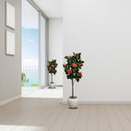 Faux Camellia Rose Plant(P33)