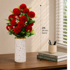Artificial red chrysanthemum plant(combo of 2)