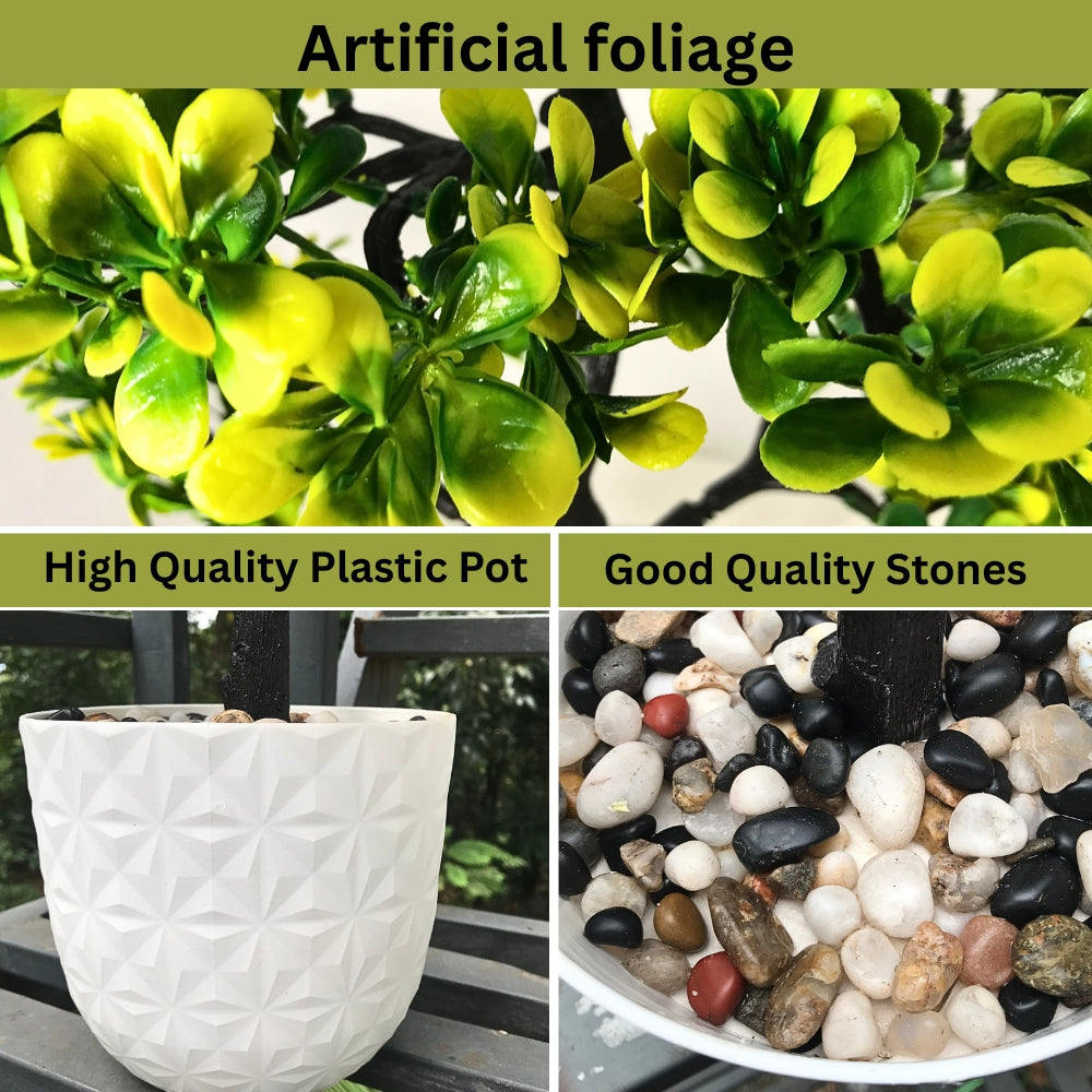 Artificial Bonsai Roses wit Pot (P23)
