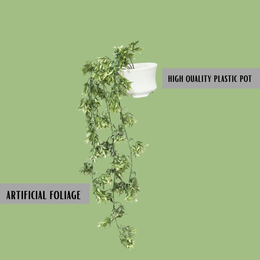 Faux Hanging Plant Dark Green Combo of 2(P3)