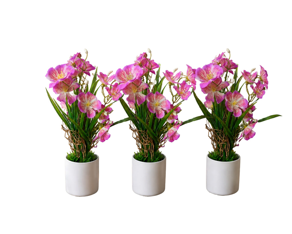Artificial rain lily combo of 3