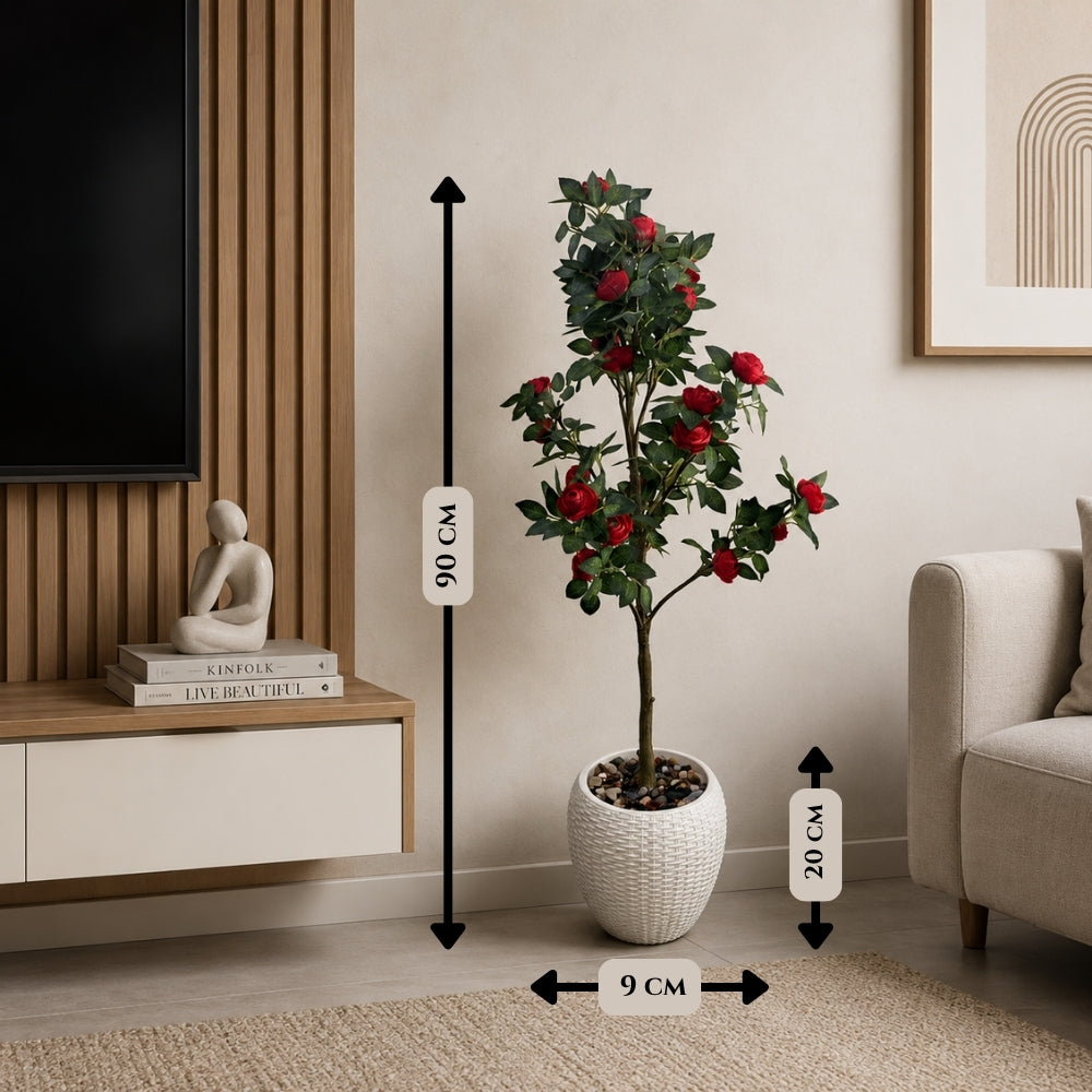 Artificial peony rose flower(combo of 2)