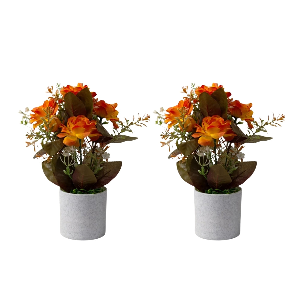 Artificial CAMELIA Roses (Combo of 2)