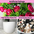 Artificial Bonsai Roses wit Pot (P23)