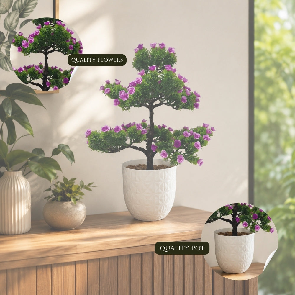Artificial Blossom Bonsai Tree Plant(combo of 2)