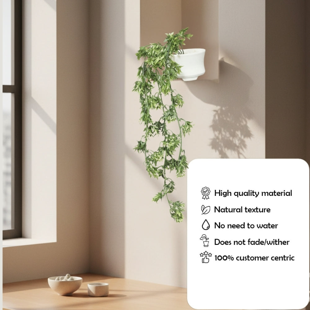 Faux Hanging Plant Light Green Combo of 2