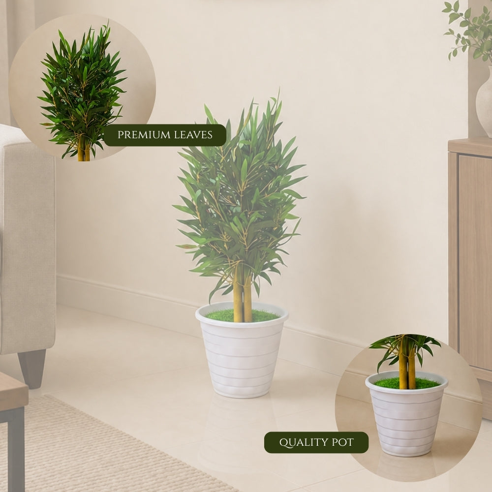 Artificial bamboo tree plant(combo of 2)