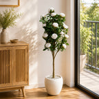 Artificial rose plant (combo of 2)