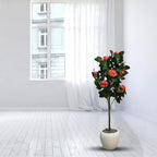 Faux Camellia Rose Plant(P33)