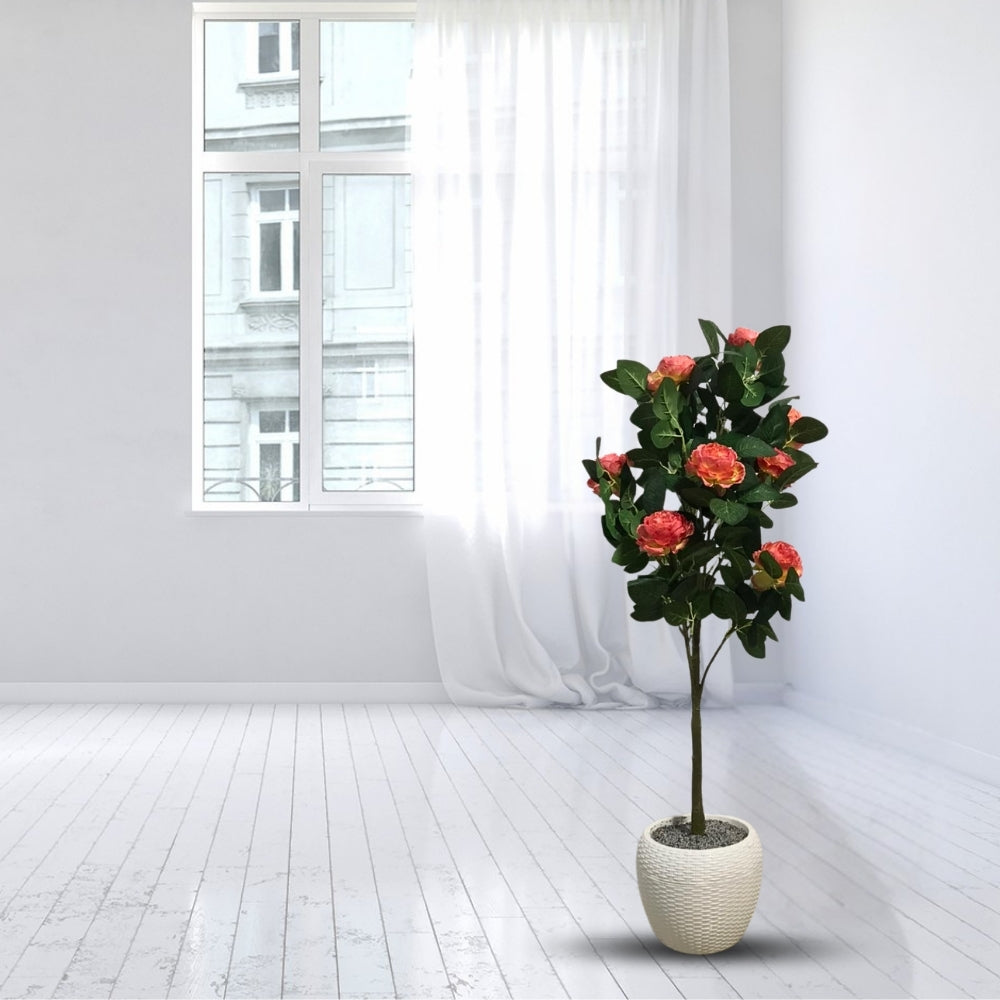 Faux Camellia Rose Plant(P33)