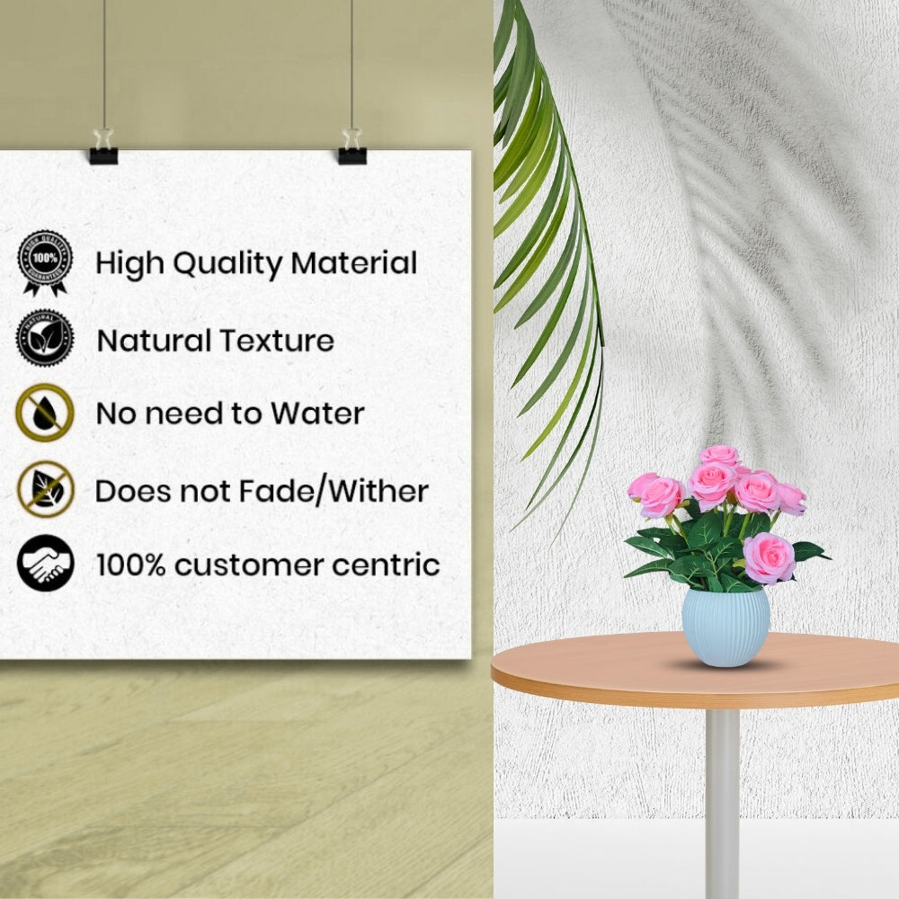 Artificial Bonsai Roses Combo of 2(P9)