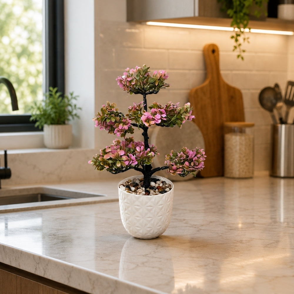 Artificial Blossom Bonsai Tree Plant(combo of 2)