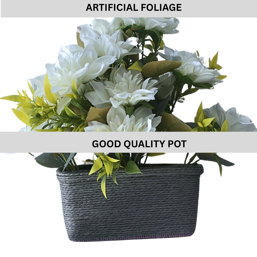 Faux Lilly with Coir Basket combo of 2 (P2)
