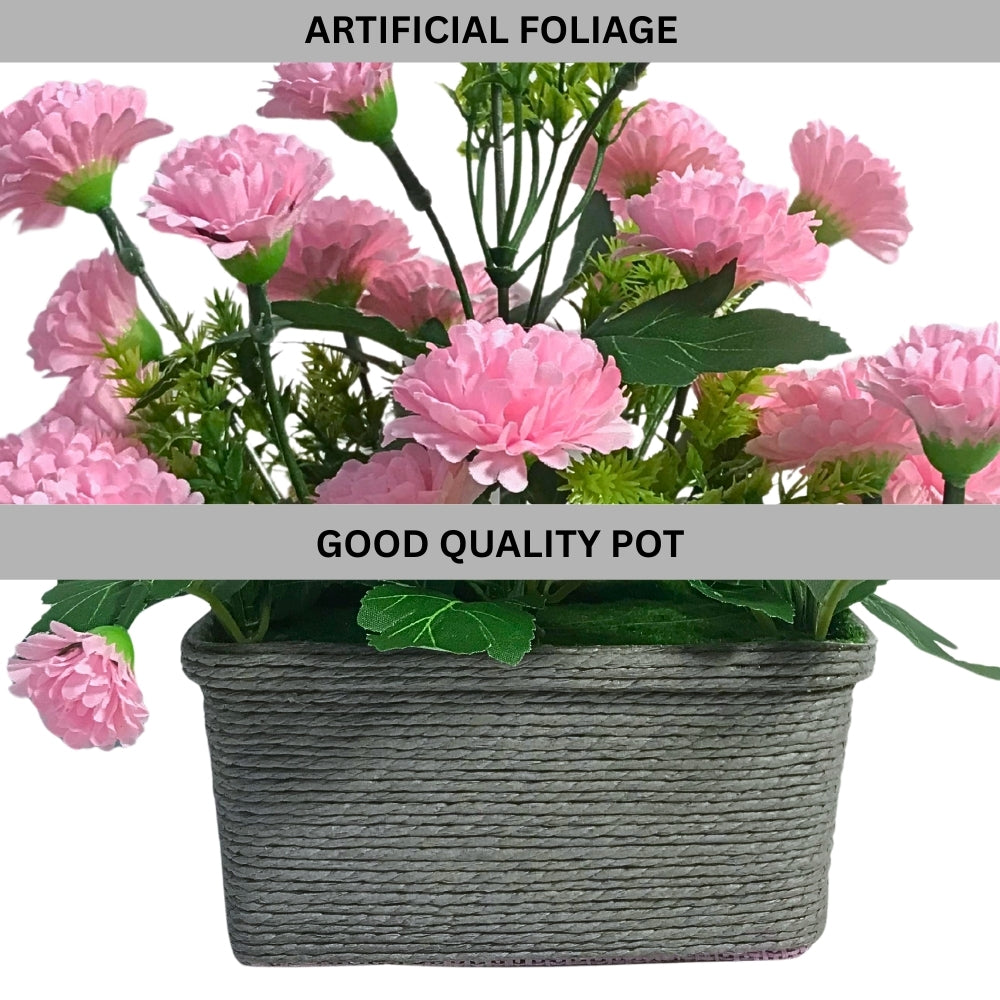 Faux Lilly with Coir Basket Combo of 2