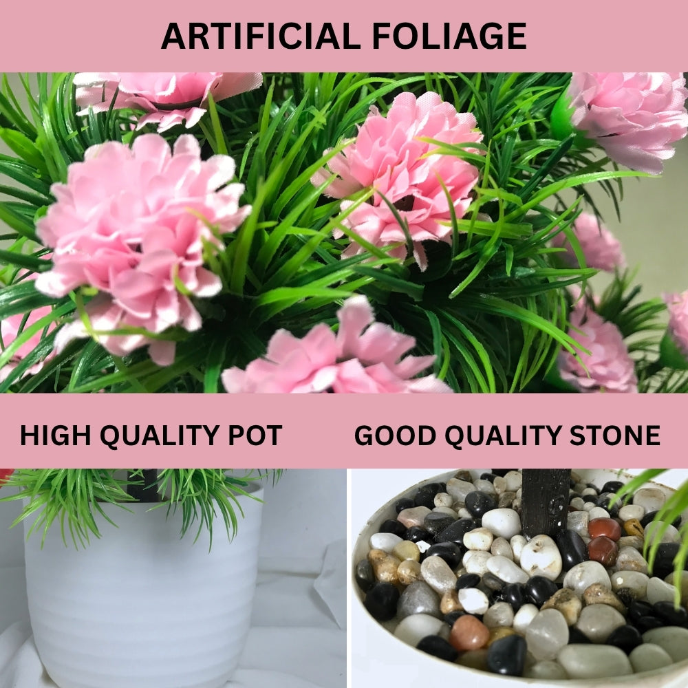 Artificial Bonsai Roses wit Pot (P23)