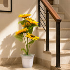 Artificial sunflower potted plant(combo of 2)