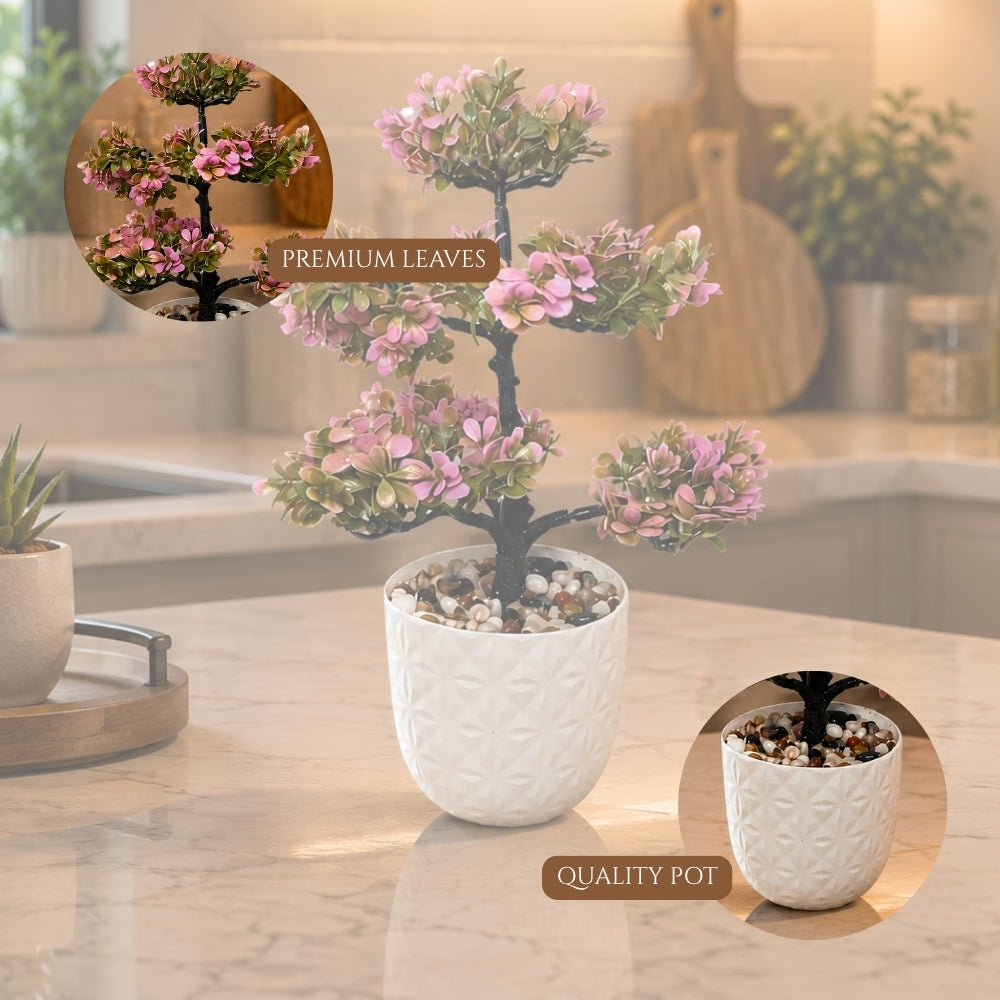 Artificial Blossom Bonsai Tree Plant(combo of 2)