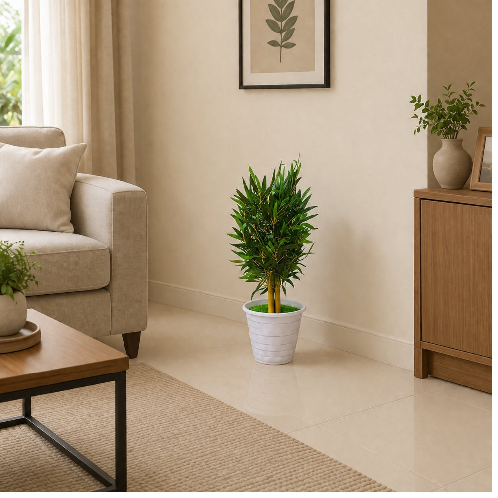 Artificial bamboo tree plant(combo of 2)