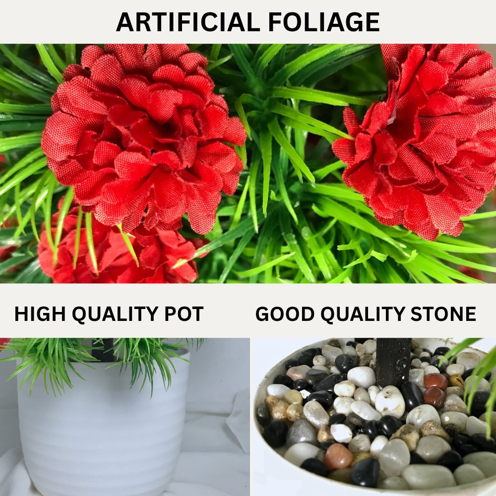 Artificial Bonsai Roses wit Pot (P23)