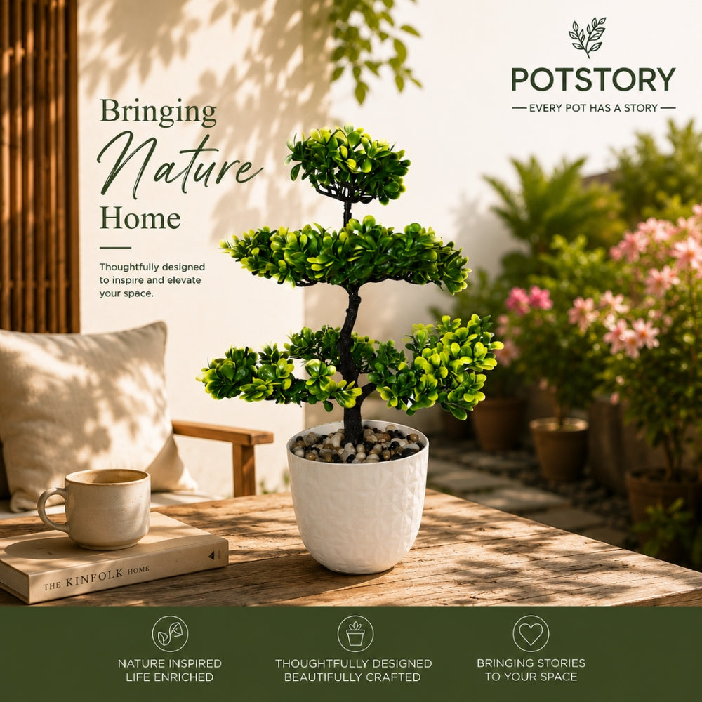 Artificial Blossom Bonsai Tree Plant(combo of 2)