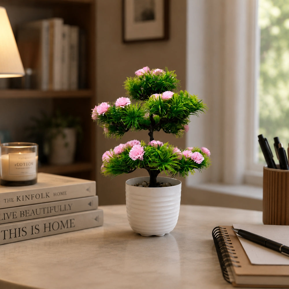 Artificial Blossom Bonsai Tree Plant(combo of 2)