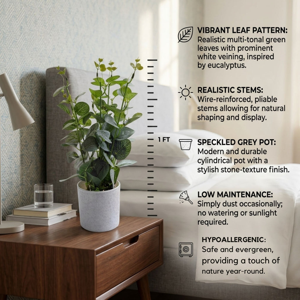 Artificial EUCALYPTUS mini pot combo of 3