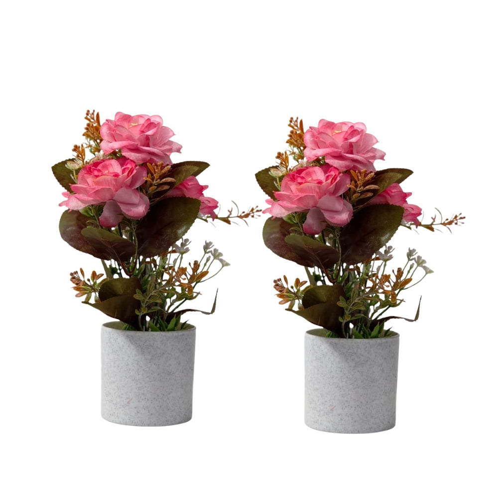 Artificial CAMELIA Roses (Combo of 2)