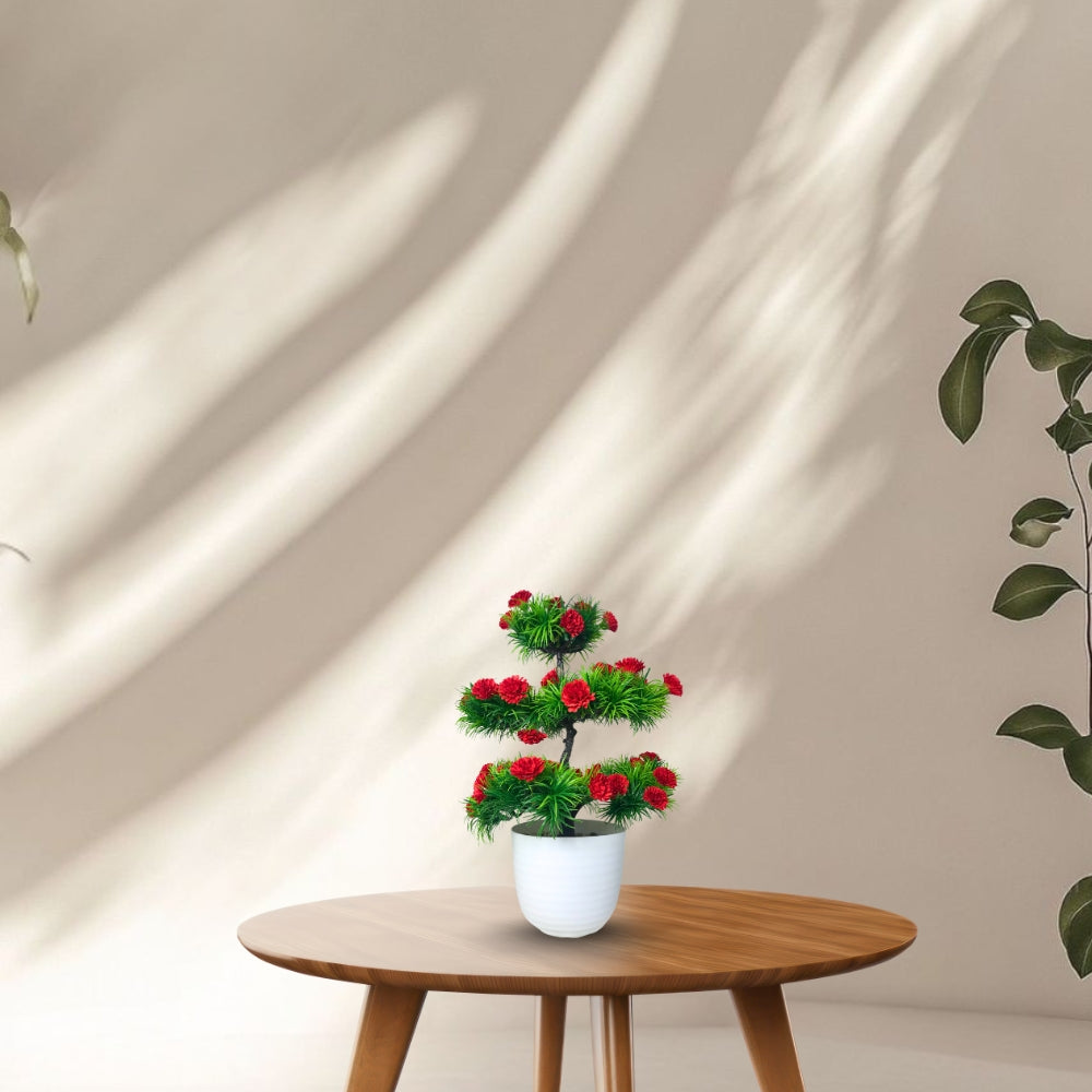 Artificial Bonsai Roses wit Pot (P23)