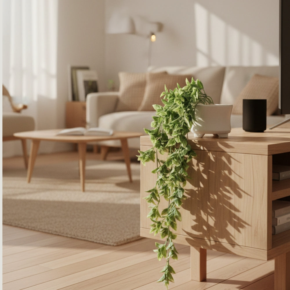 Faux Hanging Plant Dark Green Combo of 2(P3)