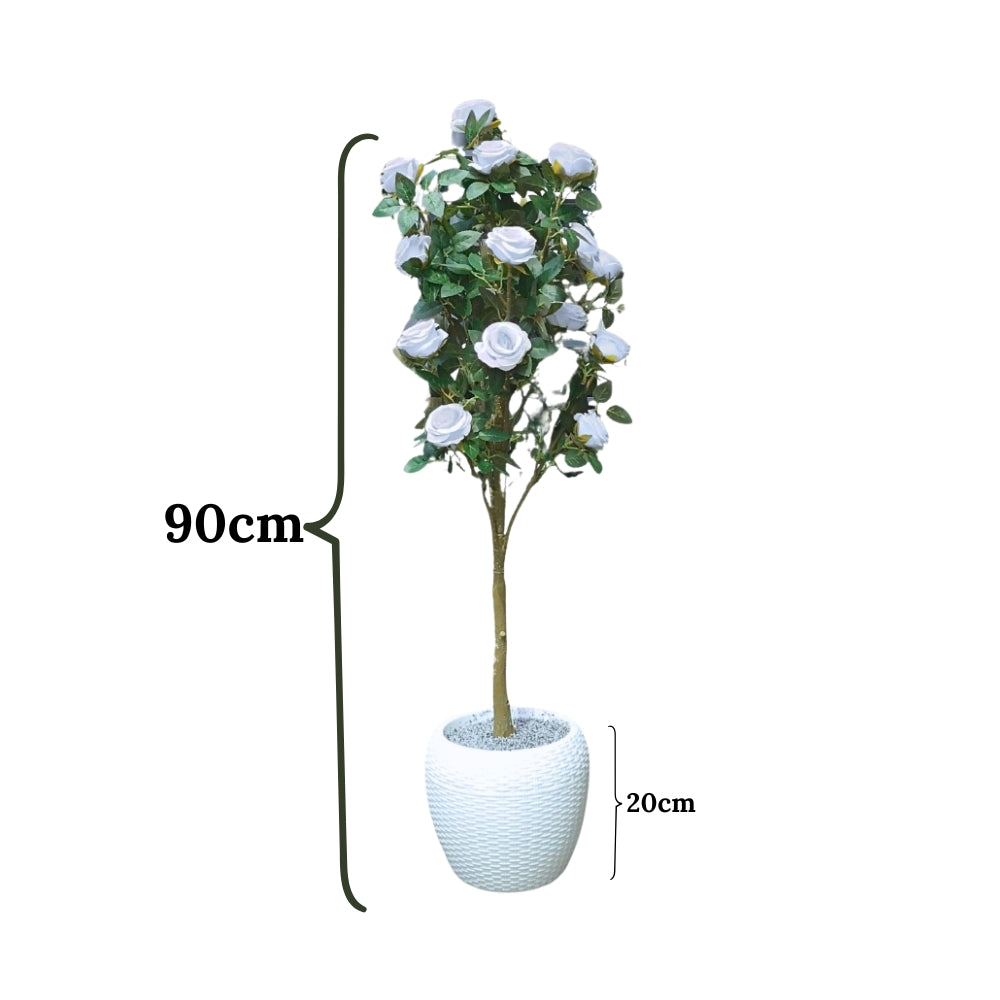 Artificial rose plant (combo of 2)