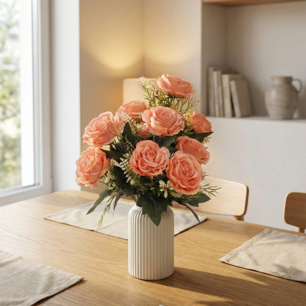 Artificial Rose Plant combo of 2 (P1)