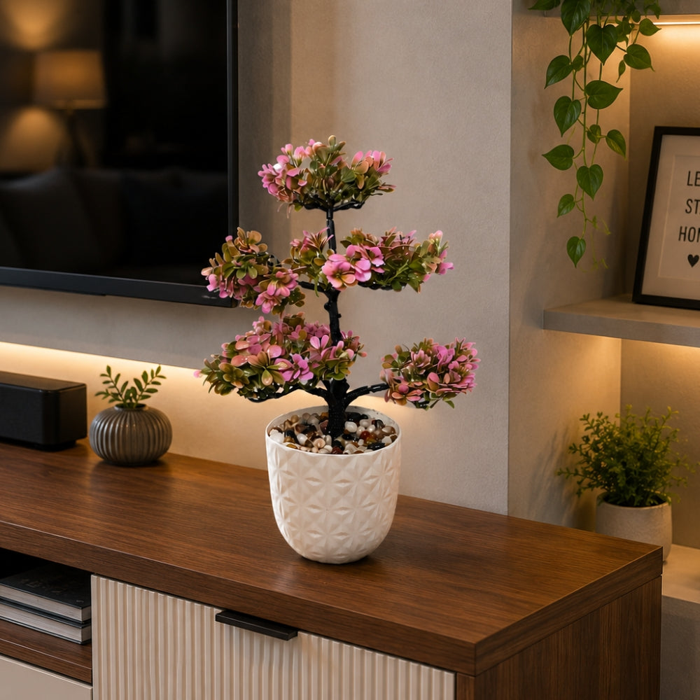 Artificial Blossom Bonsai Tree Plant(combo of 2)