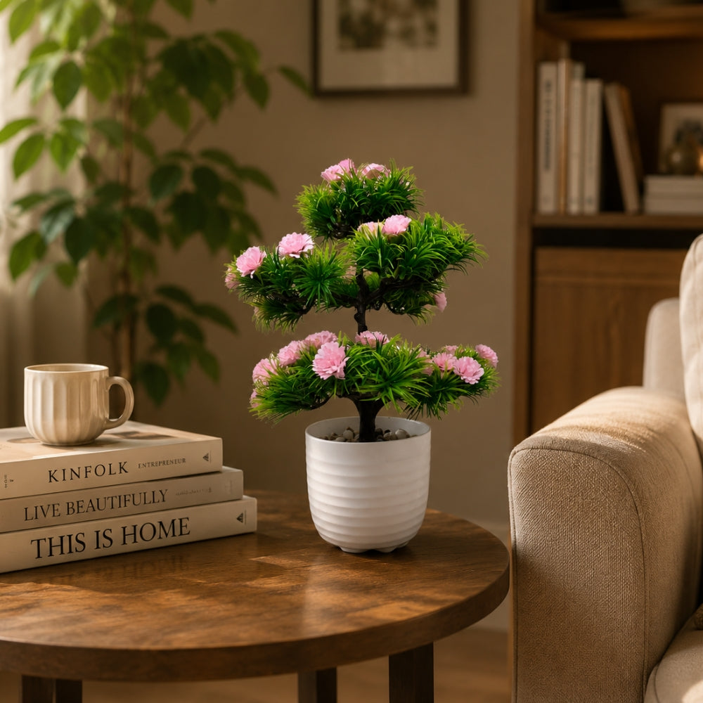 Artificial Blossom Bonsai Tree Plant(combo of 2)